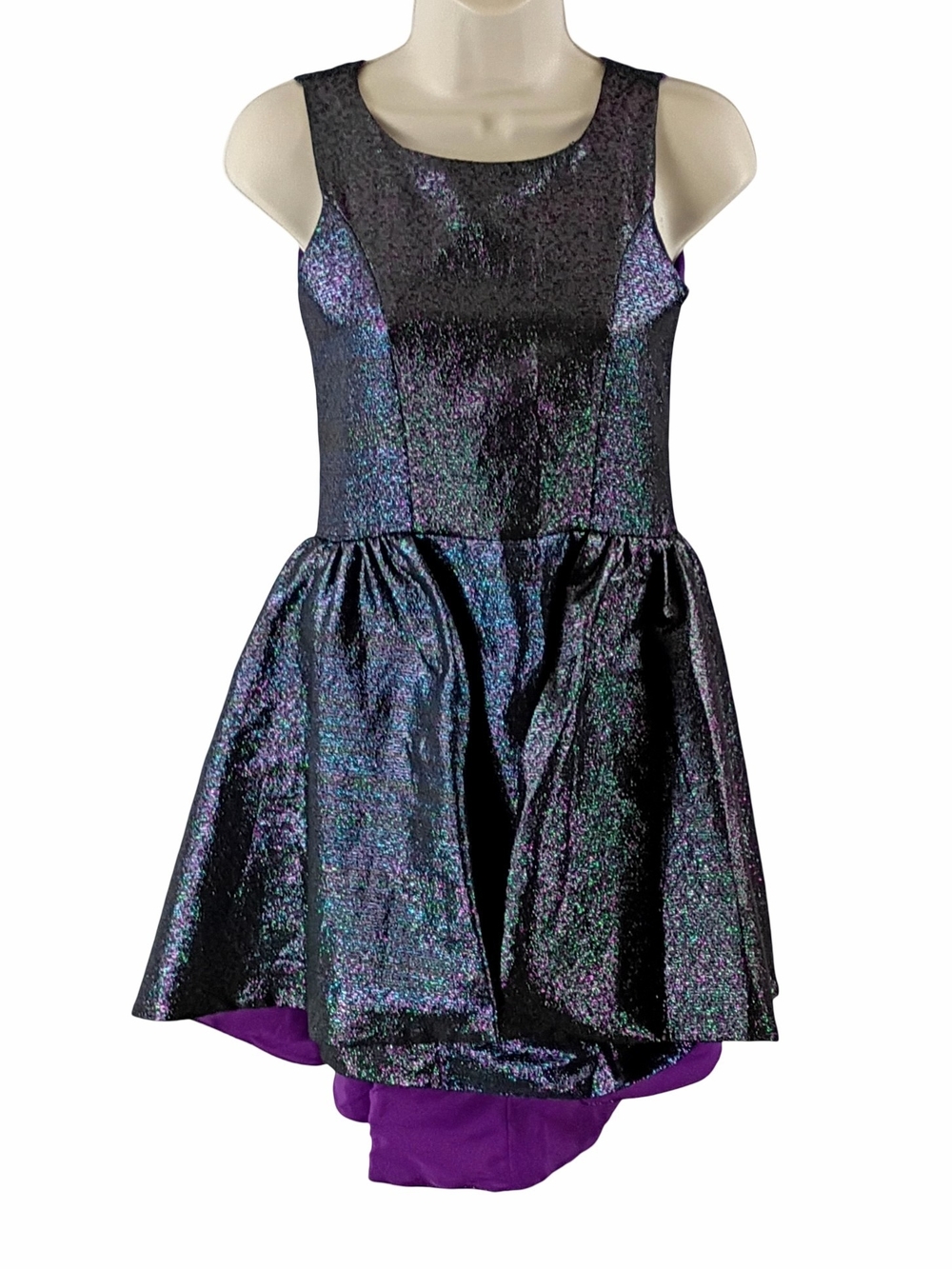 Zoe Ltd Iridescent Purple With Green Highlights Girls Formal Dress